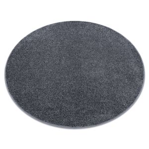 Teppich rund SANTA FE grau 97 eben, glatt, einfarbig Grau rund 200 cm