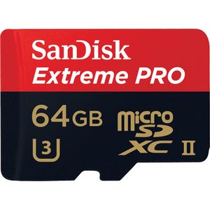 SanDisk 64GB Extreme Pro microSD Speicherkarte 275MB/s UHS II + USB 3.0 Adapter [Class 10]