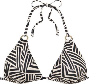 LASCANA Triangel-Bikini-Top schwarz-creme Größe 34 A/B LASCANA Triangel-Bikini-Top schwarz-creme Größe 34 A/B