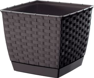 doniczka 19cm RATOLLA SQUARE DRLK190-440U umbra plastik PROSPERPLAST