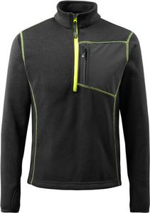 Mascot Strickpullover mit kurzem Reißverschluss Hardwear 50149, Farbe:schwarz, Größe:2XL
