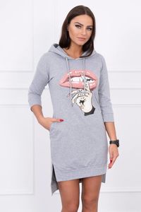 Kesi Sweatshirt-Kleider für Frauen Essylott grau Universal