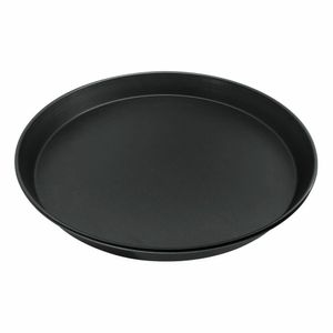 Zenker Backblech rund ø 30 cm PURE, Pizza- und Pieblech (Farbe: schwarz), Menge: 1 Stück