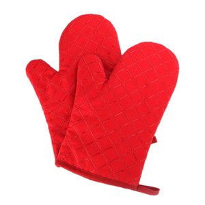 CANDeal Premium Anti-Rutsch Ofenhandschuhe (1 paar) bis zu 240 °C - Silikon Extrem Hitzebeständige Grillhandschuhe BBQ Handschuhe - Backofen Handschuhe, zum Kochen, Backen, Barbecue Isolation Pads, Rot