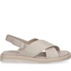 Caprice Damen 9-9-28102-20 Sandale Flach, Offwhite Nappa, 40 EU