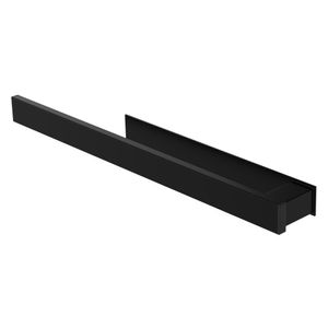 ML-Design držiak na uteráky bez vŕtania, 39 cm, čierny, z ocele