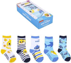 Socken Baby Shark (5 Paar) Bunt Fußgröße: 15-16