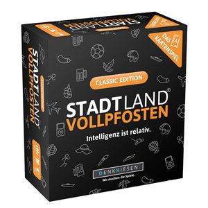 Stadt Land Vollpfosten Classic Edition Das Kartenspiel ab 12 Jahren Reisespiel