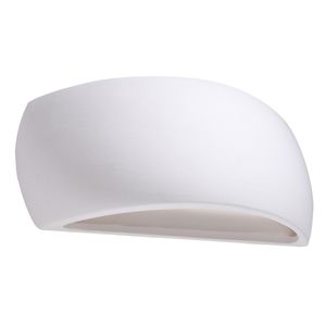 Sollux LIGHTING Pontius Lamp De Wand De Keramik | Vielseitiges modernes Design | Austauschbare Birne G9, 1 x 60 W | Weiß, 32 x 9 x 14 cm