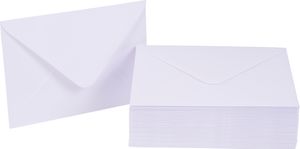 Briefumschläge, DIN C6, 100g/m², 50 Stück Weiß