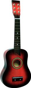 MSA Kindergitarre 1/16 rot-schattiert 6 Saiten Konzertgitarre - Saite Pik - TL1