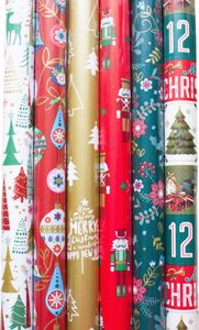 6 x Rollen Geschenkpapier für Weihnachten pro Rolle 200 x 70 cm - Weihnachtsgeschenkpapier - Weihnachtspapier - Verpackung Weihnachten