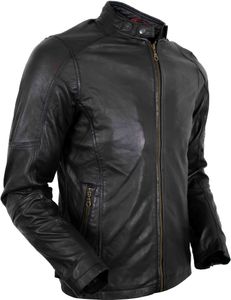 Leichte Herren Lamm Nappa Lederjacke Taillierte Passform Slim Fit Bikerjacke (4XL)