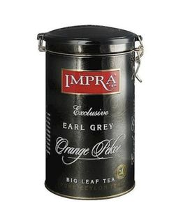 Impra Earl Grey loser schwarzer Ceylon Tee in Metallbox 250g Orange Pekoe