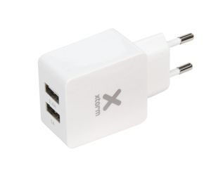 Xtorm - Reiseladegerät mit 2x USB | Weiß | 1A/2.4A | Netzteil | Lade Adapter