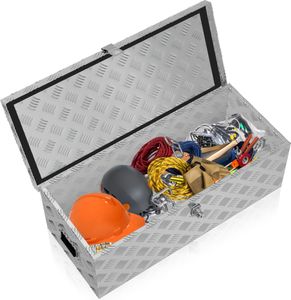 JOIEYOU Hliníkový box s víkem Hliníkový přepravní box Box na nářadí se zámkem a klíči a rukojetí Box na nářadí Přepravní kufr Hliníkový box 76x33x25cm, stříbrný JOIEYOU Hliníkový box s víkem Hliníkový přepravní box Box na nářadí se zámkem a klíči a rukojetí Box na nářadí Přepravní kufr Hliníkový box 76x33x25cm, stříbrný