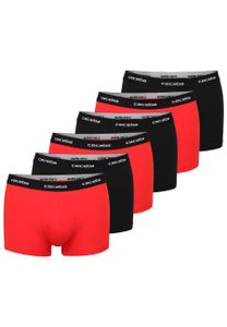 CECEBA Herren Unterhosen Pants rot uni 6er Pack Größe: 6