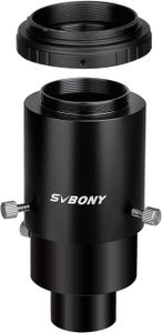 Svbony SV187 Teleskop Kamera Adapter 1,25",Prime Focus und Variable Projektion Okular Fotografie Kompatibel mit Canon