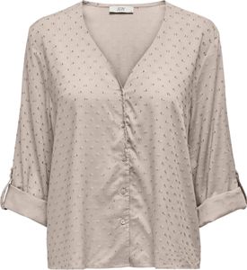 JDY Bluse Haifischkragen Knopfleiste voluminöse Ärmel Größe: L JDY Bluse Haifischkragen Knopfleiste voluminöse Ärmel Größe: L