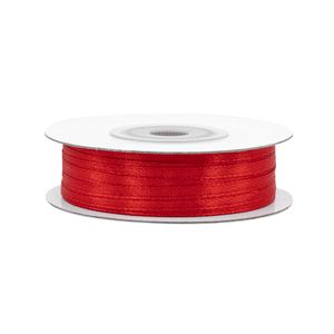 Satinband 3mm x 50m Rolle Rot