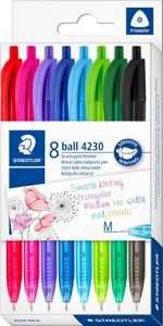 STAEDTLER Druckkugelschreiber ball 4230 M 8er Kartonetui