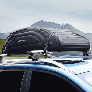 GOPLUS 400 L Auto Dachbox Dachtasche, Dach Gepäckträger Wetterfest, Faltbar Dachkoffer Aufbewahrungsbox Reisetasche, für Reisen &Transport