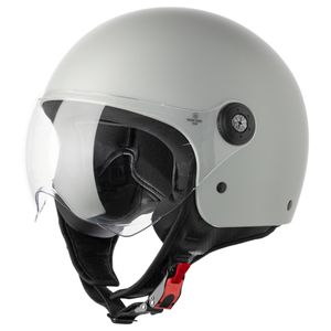 VINZ Duoro Roller Helm Jet Helm Mopedhelm Herren und Damen | in Gr. XS-XXL | Jethelm mit Visier | ECE 22.06 Zertifiziert | Motorradhelm | Grau | L