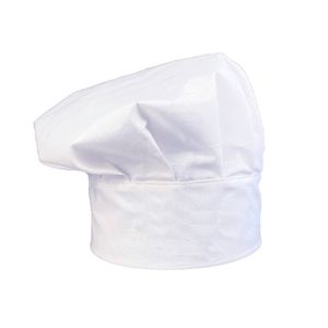 Bavlnený kuchársky klobúk Gastro klobúky nastaviteľné pre mužov, ženy - biele