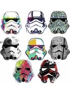 wandaufkleber Star Wars SuperTrooper Vinyl 8 Stück