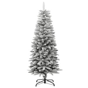 vidaXL Umělý vánoční stromek Snowy Slim 120 cm PVC&PE