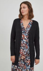fransa FRCESANDY Damen Lange Strickjacke Grobstrick Cardigan Longstrickjacke mit Wollanteil