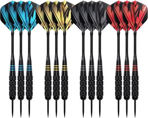 KOTO - Messing Multi Set Inkl. 4 Sets schwarz beschichtete Messing Darts (23 Gramm), 4 Sets Flights (100 Micron) + schwarze Aluminiumschäfte & KOTO Dart Koffer