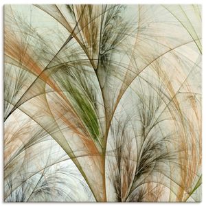 ARTland Leinwandbilder Fraktales Gras IV Größe: 30x30 cm