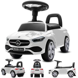 Šmykľavka s tlačením a hudbou od 1 roka detské autíčko detské autíčko Mercedes C-Class biela