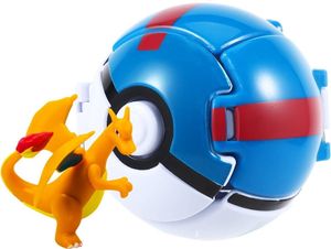 Pokemon Pokeball Wirf Ball Spielzeugball mit Figur Glurak