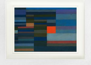 Paul Klee Gerahmtes Bild Mit Edlem Passepartout | Wand-Bilder | Im Bilderrahmen - Feuer Am Abend, 1929 (30 x 40 cm)