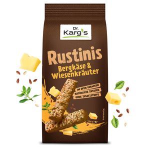 Dr Kargs Rustinis ser górski i zioła łąkowe chrupiące crunchy 125g