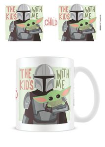 Star Wars - The Mandalorian - The Kids With Me Keramik Tasse - Größe Ø8,5 H9,5cm