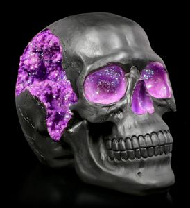 Totenkopf - Geode Skull - Totenschädel Deko