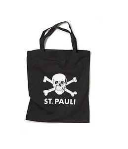 St. Pauli - Totenkopf, Stofftasche schwarz