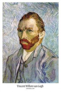 Vincent Van Gogh Poster - Selbstbildnis, 1889 (91 x 61 cm)