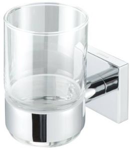 Geesa Nelio Glashalter mit Glas Chrom