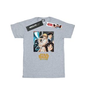Star Wars - "Anime Poster" T-Shirt für Damen BI44716 (M) (Grau)