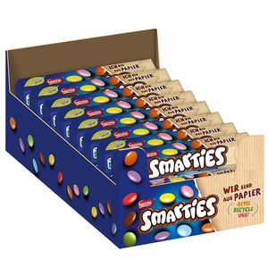 NESTLÉ Smarties® Hexagon-Rolle, Schokolinsen 24er Pack (24 x 38g)