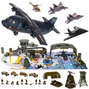 Spielfiguren Set von Armee Flugplatz Militärspielset mit Soldaten 11399