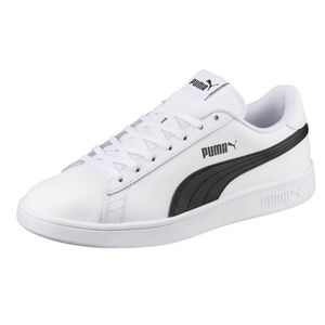 PUMA Schuhe klassische Herren Low Top Sneaker Smash v2 L Weiß, Größe:43
