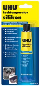 UHU Hochtemperatur-Silikon schwarz 80 ml Tube