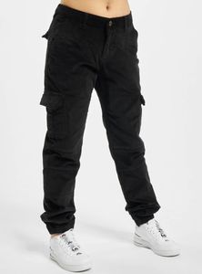 Urban Classics TB3048  Ladies High Waist Cargo Pants, Größe:34, Farbe:Black