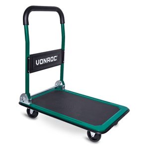 VONROC Rollwagen - Transportwagen - Handwagen, Transportkarre klappbar bis zu 150kg