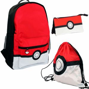 Rucksack Set zur Auswahl | Pokeball Motiv | Pokemon | Kinder Tasche Set